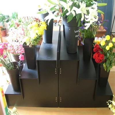 Steil grisiau Stondin Planhigion Plastig PP Mawr